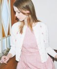 TOCCA 【洗える！】TINY ROSE KNIT カーディガン