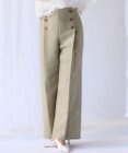 23区 【GOLD LABEL】ウールダブルクロス フロントボタン ワイドパンツ