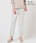 J.PRESS LADIES 【WEB限定カラーあり・人気素材・セットアップ対応】セルロースリネンストレッチ テーパード パンツ