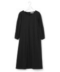 【洗える】コットンツイルジャージー コンビ ワンピース