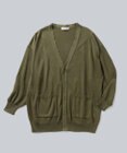 WHITE MAILS PAPER KNIT V-NECK CARDIGAN ライトカーディガン