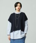 J.PRESS YORK STREET 【WOMEN】コットンニット ケーブルポンチョ