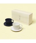 PRESENTERS ROOM 作山窯 / Sara Coffee Cup & Saucer カップ＆ソーサー ペア 木箱入り(Cream・Navy）