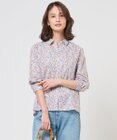 J.PRESS LADIES L 【一枚で着映え】Liberty Rachel & Michelle シャツカラー ブラウス