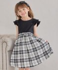 ANY KIDS ドッキング チェック柄 ワンピース