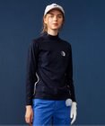 23区GOLF 【WOMEN】クラブジャガード柄 モックネックシャツ