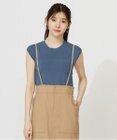 ANY SIS 【洗える】レーシーディテールフレンチ ニット