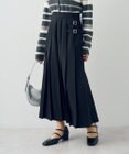 earth music&ecology サイドバックルプリーツスカート