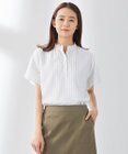 J.PRESS LADIES シアーストライプチェック カットソー