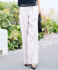 自由区 S 【SHIHOさん着用・セットアップ対応】リネンストレッチワイド パンツ