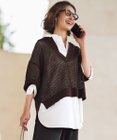 UNFILO L リネンペーパー メッシュニット スキッパー