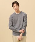 J.PRESS MEN 【麻のように涼しい】ギマコットンカノコクルーネック ニット