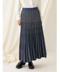 CRAFT STANDARD BOUTIQUE 配色ストライプニットスカート