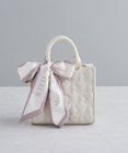 Maison de FLEUR スカーフ付リボンキルティング2Wayバッグ