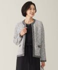 J.PRESS LADIES 【WEB限定カラーあり・洗える】TWEED ニット ジャケット