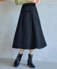 Tiaclasse L ベロアラインツイードスカート
