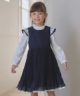 ANY KIDS シフォン プリーツ ワンピース