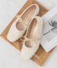 Bridget Birkin 【Bridget Birkin】ツイードスパンコールリボンパンプス