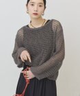 AMERICAN HOLIC 刺繍メッシュプルオーバー