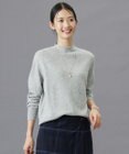 J.PRESS LADIES S 【洗える】CASHMERE BLEND スタンドカラー ニット
