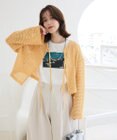 Green Parks Ｉ　前後２ｗａｙ　メッシュショート丈カーディガン