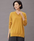 J.PRESS LADIES L 【洗える】EASY WOOL Vネック ニット