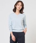 J.PRESS LADIES L 【着回し力抜群・オンオフ使える】HIGH GAUGE BASIC Vネック ニット