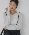 WEGO 【ANGIE VINTAGE】シアーボーダーバックオープントップス