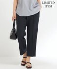 23区 L 【Lサイズ限定】ソフトストレッチポンチ テーパードパンツ