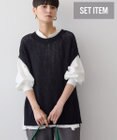 AMERICAN HOLIC ＳＥＴ　イージーケアギャザーシャツ＋ニットベスト