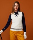 23区GOLF 【WOMEN】【洗える】ニットベスト