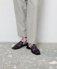 TRICOTE ブロックチェック柄シアーソックス