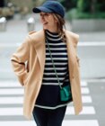 23区 【CLASSY.1月号掲載】ウールカシミヤビーバー フード付き ショートコート