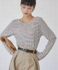 WEGO 【ANGIE VINTAGE】シアーボーダーバックオープントップス