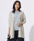 J.PRESS LADIES L 【洗える】COTTON MODAL Vネック カーディガン