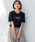 23区 S 【井波麻里衣さんコラボ】カリグラフィー 刺繍 Tシャツ