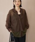 AMERICAN HOLIC シアーレイヤード配色シャツ