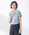 J.PRESS LADIES 【WEB限定カラーあり・接触冷感・UVケア】コンパクトコットンスムース タックスリーブ カットソー