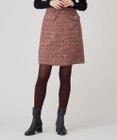 自由区 L ラメノットファンシーツイード スカート