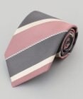 GOTAIRIKU 【日本製】西陣ネクタイ_グレー×ピンク系