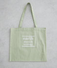 earth music&ecology バイカラーロゴトートバッグ