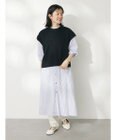 CRAFT STANDARD BOUTIQUE 【洗える】ニットベスト+シャツワンピース-SET