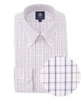 J.PRESS MEN 【PREMIUM PLEATS / 形態安定】タッタソールチェック ドレスシャツ / B.D.