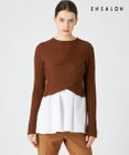 BEIGE， 【WEB限定】AMBRE / キャミ付きクロップドニット
