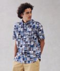J.PRESS MEN パッチワーク プルオーバーシャツ