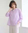 J.PRESS LADIES 【洗える・速乾・接触冷感】リライムライトローン バックフレア ブラウス