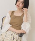AMERICAN HOLIC スクエアネックリブタンクトップ
