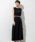 23区 S 【Oggi8月号掲載/接触冷感/洗える】ツイストコットンプレーティング スリーブレスワンピース