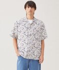 UNFILO MENS ボタニカルプリント オープンカラーシャツ【ギフトにもおすすめ】