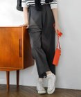 J.PRESS LADIES 【洗える】ストレッチタイプライター ラップディテール ワイド パンツ